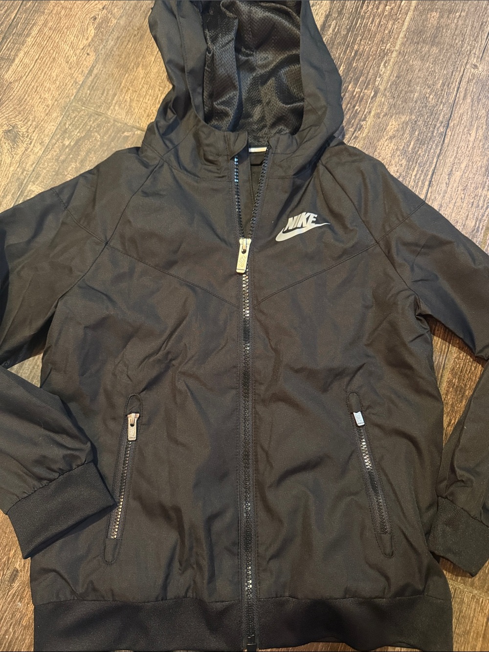 Nike Black Hooded Windbreaker Kid’s Size 6